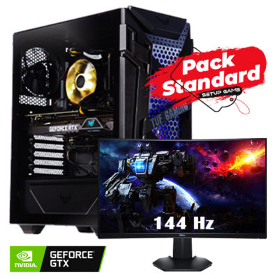 Pack Standard AMD RYZEN 5 5600X-GTX 1660SUPER + MONITEUR GAMER