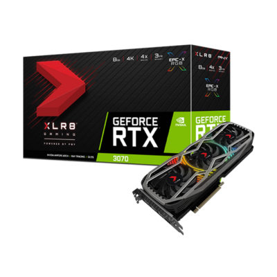 PNY GeForce RTX™ 3070 8 Go XLR8 Gaming REVEL EPIC-X RGB™ Triple ( LHR )